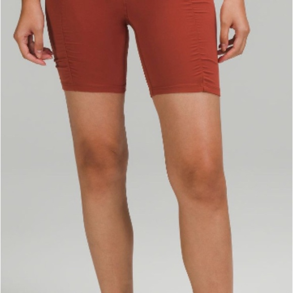 Lululemon Rust Biker Shorts